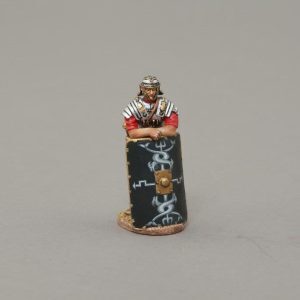 Legionnaire leaning on shield