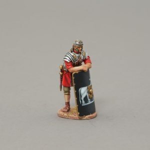 Legionnaire leaning on shield