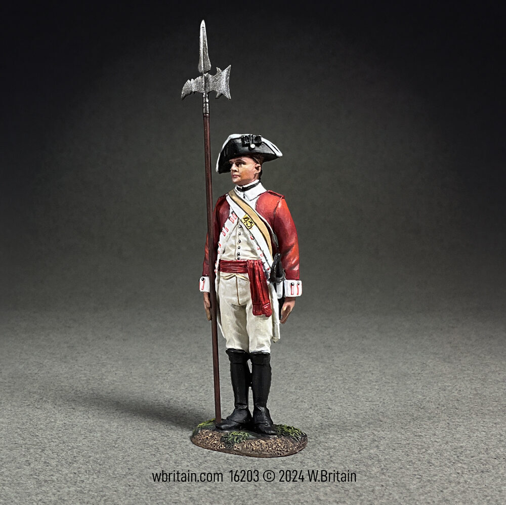 16203 - British 43rd Regiment of Foot, Sergeant with Halberd, 1780