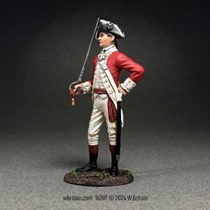 16207 - British 43rd Regiment of Foot Company Officer, Standing, 1780