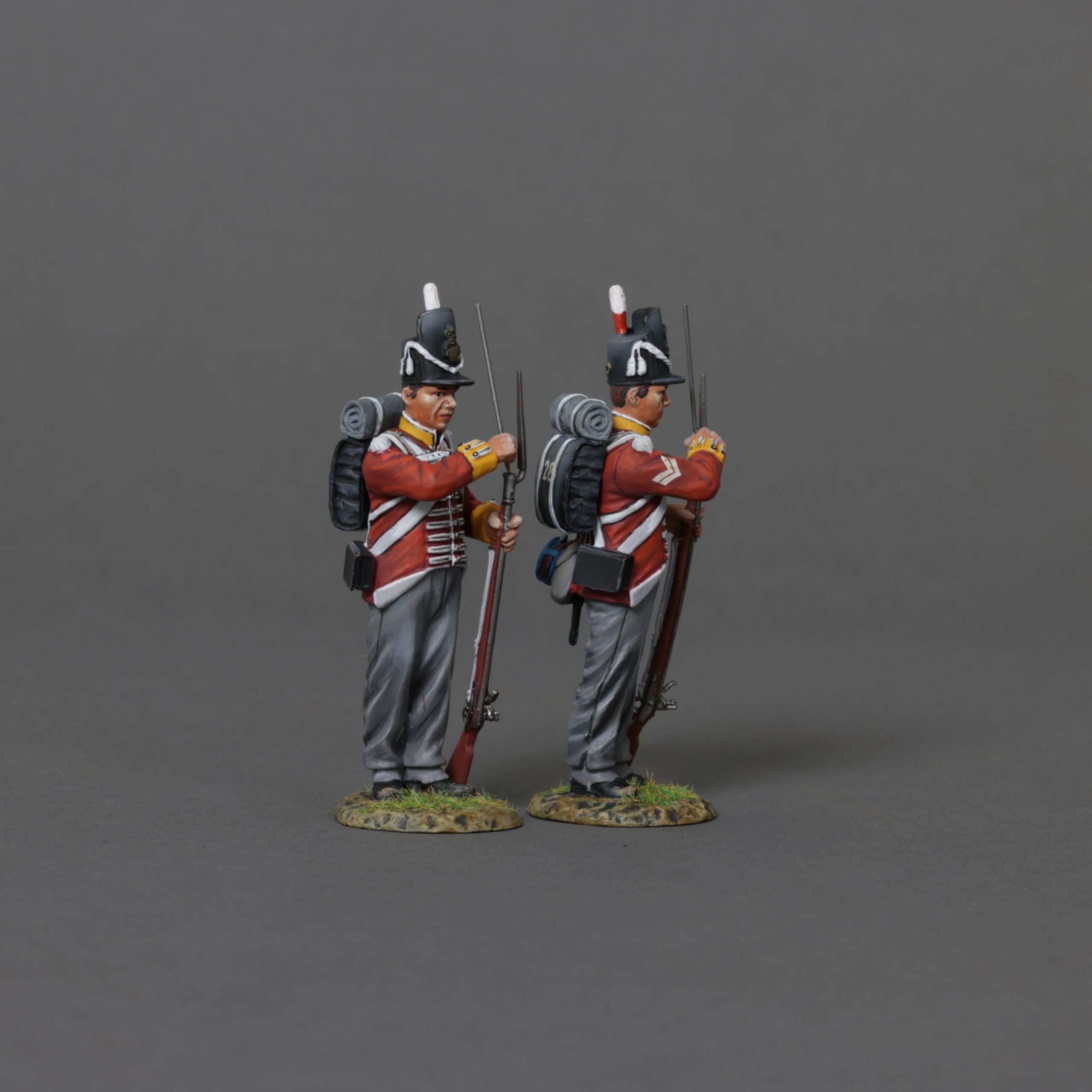 a Private and a Corporal using their ramrods