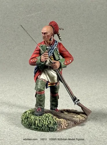 Native Warrior Loading Musket