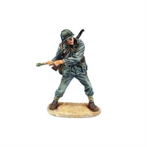 German Heer Infantry Throwing Grenade with K98