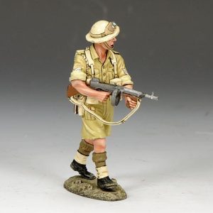 Sergente australiano con Tommy Gun