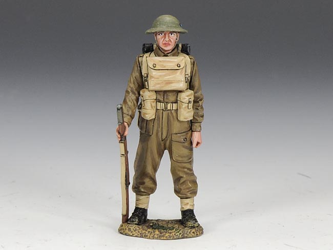 Soldato di fanteria britannica in guardia