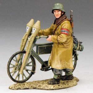 Soldato Volksturm con bicicletta