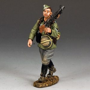 Marching MG34 Gunner