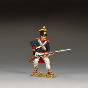 Santa Anna's Soldier reaching for a fresh cartridge