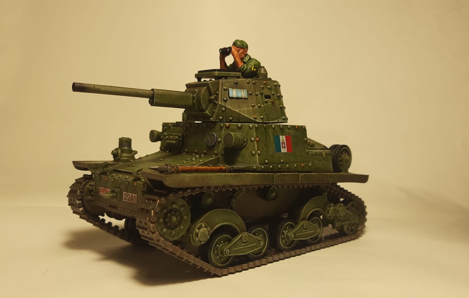 carro armato leggero italiano : L6/40 (versione continentale) in resina