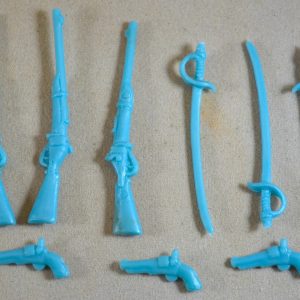 Civil War US Cavalry Weapons 9 Piece Set Light Blue