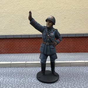 ITALIAN LEADER con elmetto uniforme GRIGIA SCURA