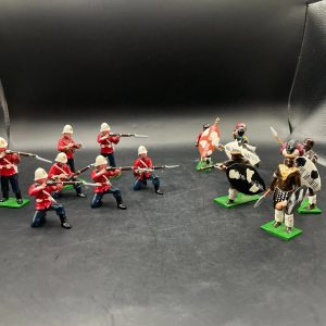 Trophy: Guerre Zulu, 7 soldati inglesi e 5 guerrieri Zulu.