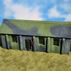 Dispersal Hut Full Building (Green/Black)15'' x 6.7'' x 5.5''