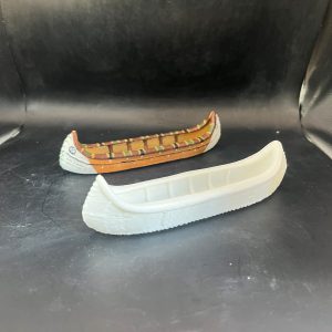 1 Canoa nativi americani NON DIPINTA 33*165*H40