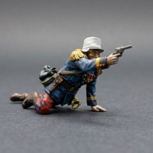 Wounded FFL Officer firing his pistol