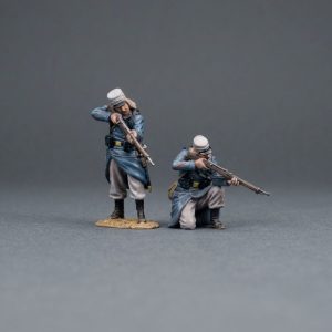 Two Legionnaires firing downward