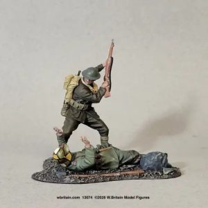 U.S. Marine Fighting with German Infantryman, Belleau Wood, 1918