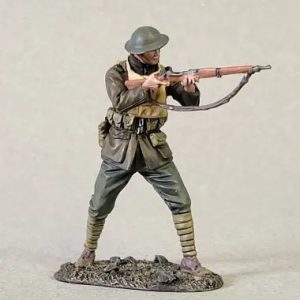 U.S. Marine Standing Firing Rifle, Belleau Wood, 1918